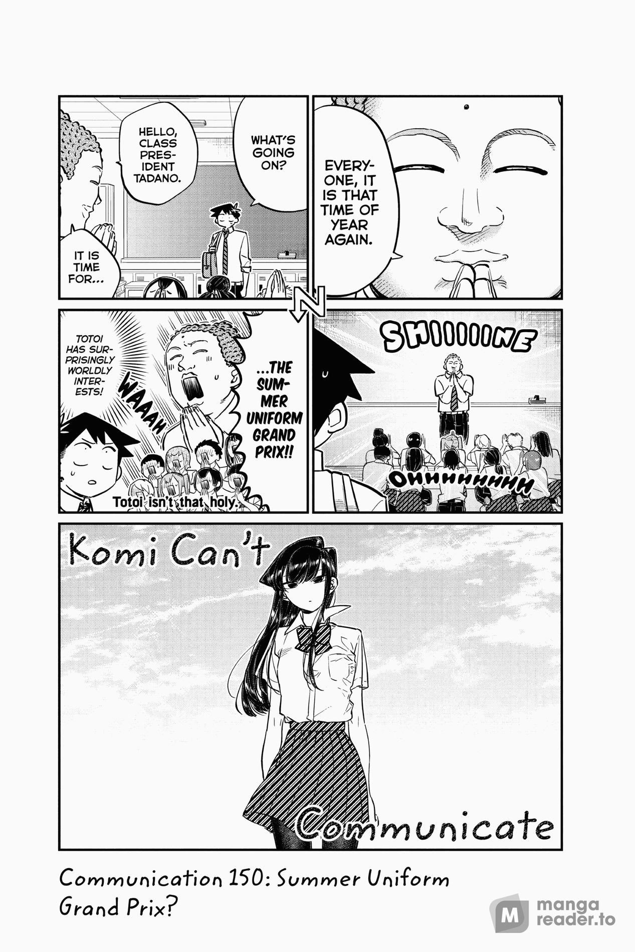 Komi Can’t Communicate, Chapter 150 image 1